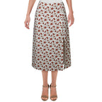 Danielle Bernstein Women's Plus Slip Skirt White/Red Size 2X