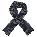 Steve Madden Mens Camo Winter Scarf Navy OS
