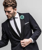 Polka Dot Flower Lapel Pin