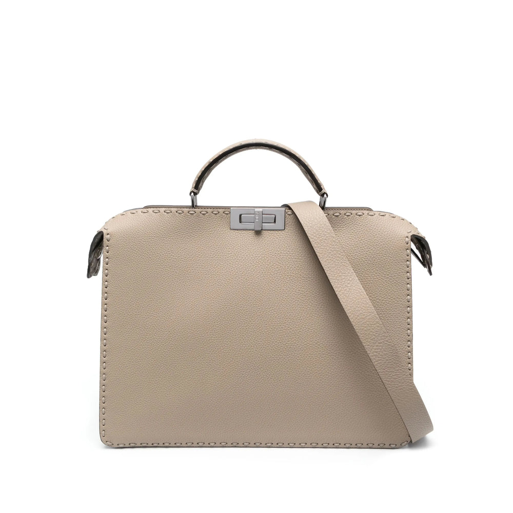 Fendi Neutrals Tote Bags Men