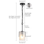 Adjustable Cylindrical Pendant Light