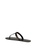 Thong Sandals Babylone Coffee Calf Leather