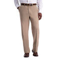 Haggar Mens Premium Comfort Reg. and Big & Tall Sizes Dress Pants, Medium Khaki, 38W X 32L US