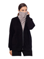 Betsy & Adam Womens Comfy Cozy Zip Hoodie Black XS