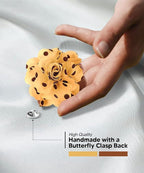Polka Dot Flower Lapel Pin