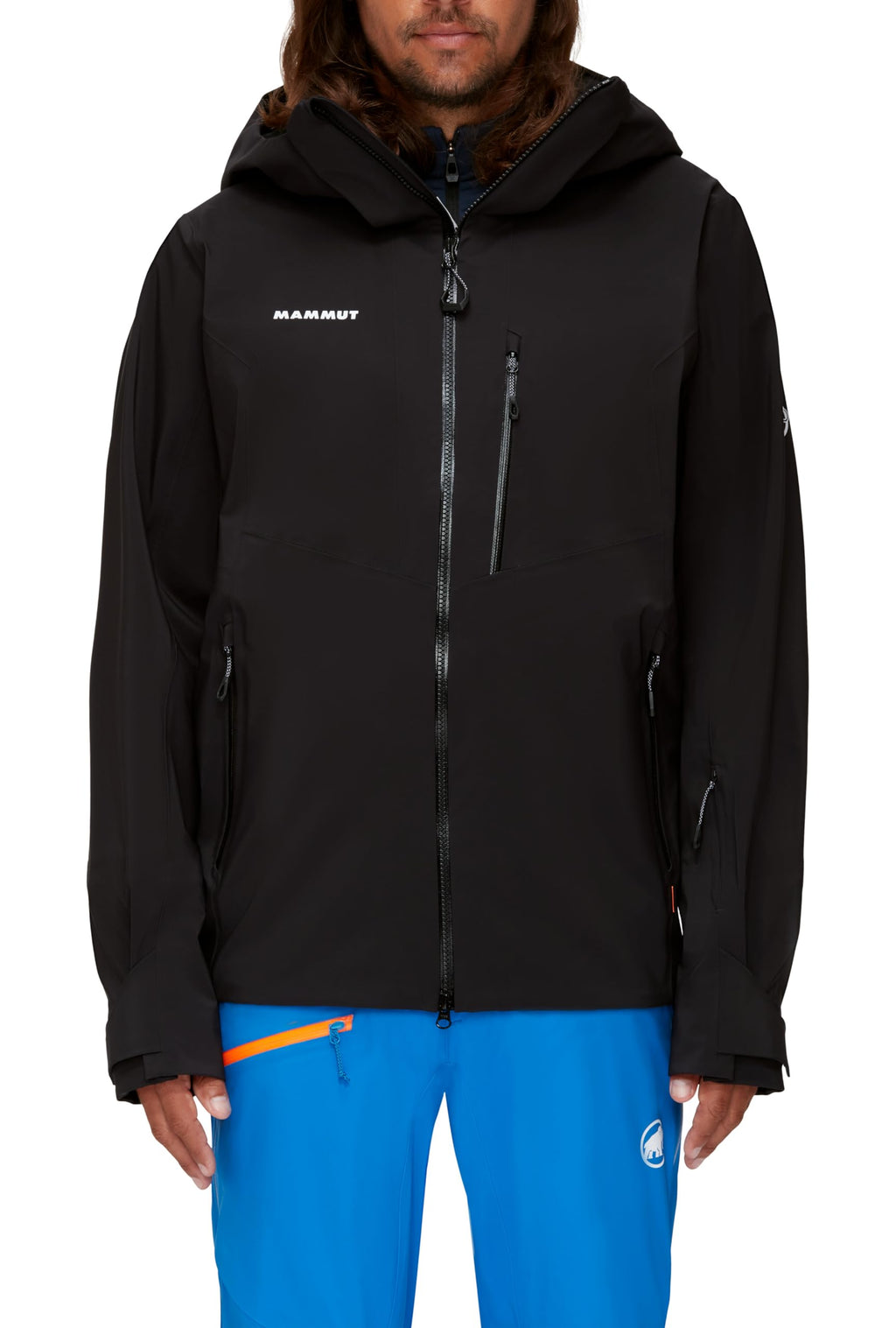 Mammut Men's Windproof Waterproof Jacket - Black/White