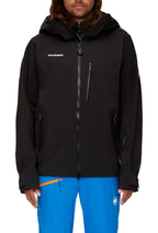 Mammut Men's Windproof Waterproof Jacket - Black/White
