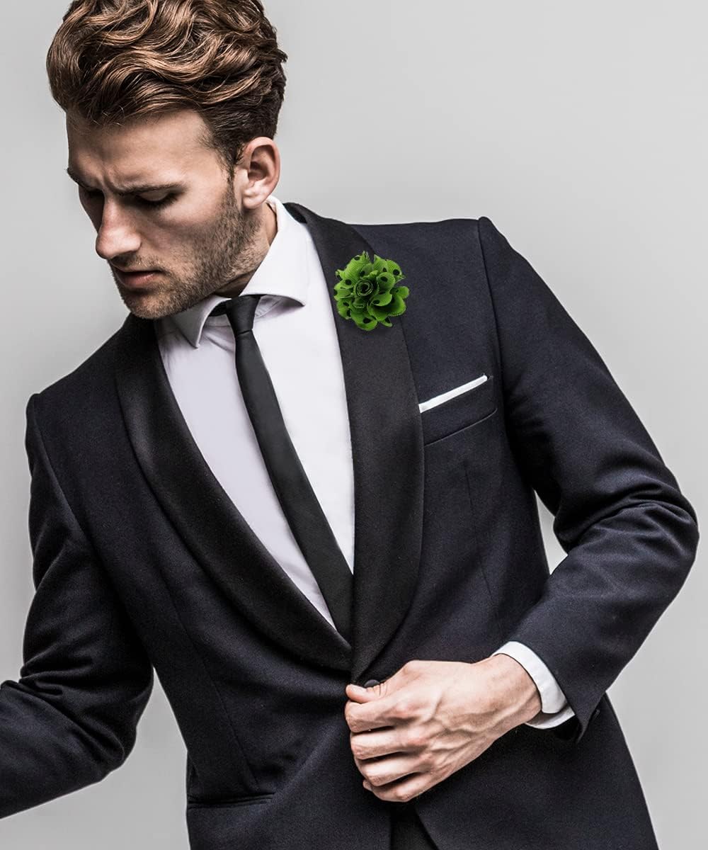 Polka Dot Flower Lapel Pin