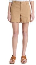 Vince Women's Casual Linen Shorts, Almond, Tan, 14