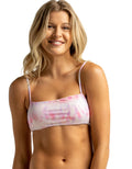 Billabong Women's Standard Strappy Tank Bikini Top, Multi Keep It Mellow, M
