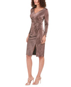 Vince Camuto Women's Metallic Animal-Print Stretch Dress Black Size 2