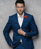 Polka Dot Flower Lapel Pin