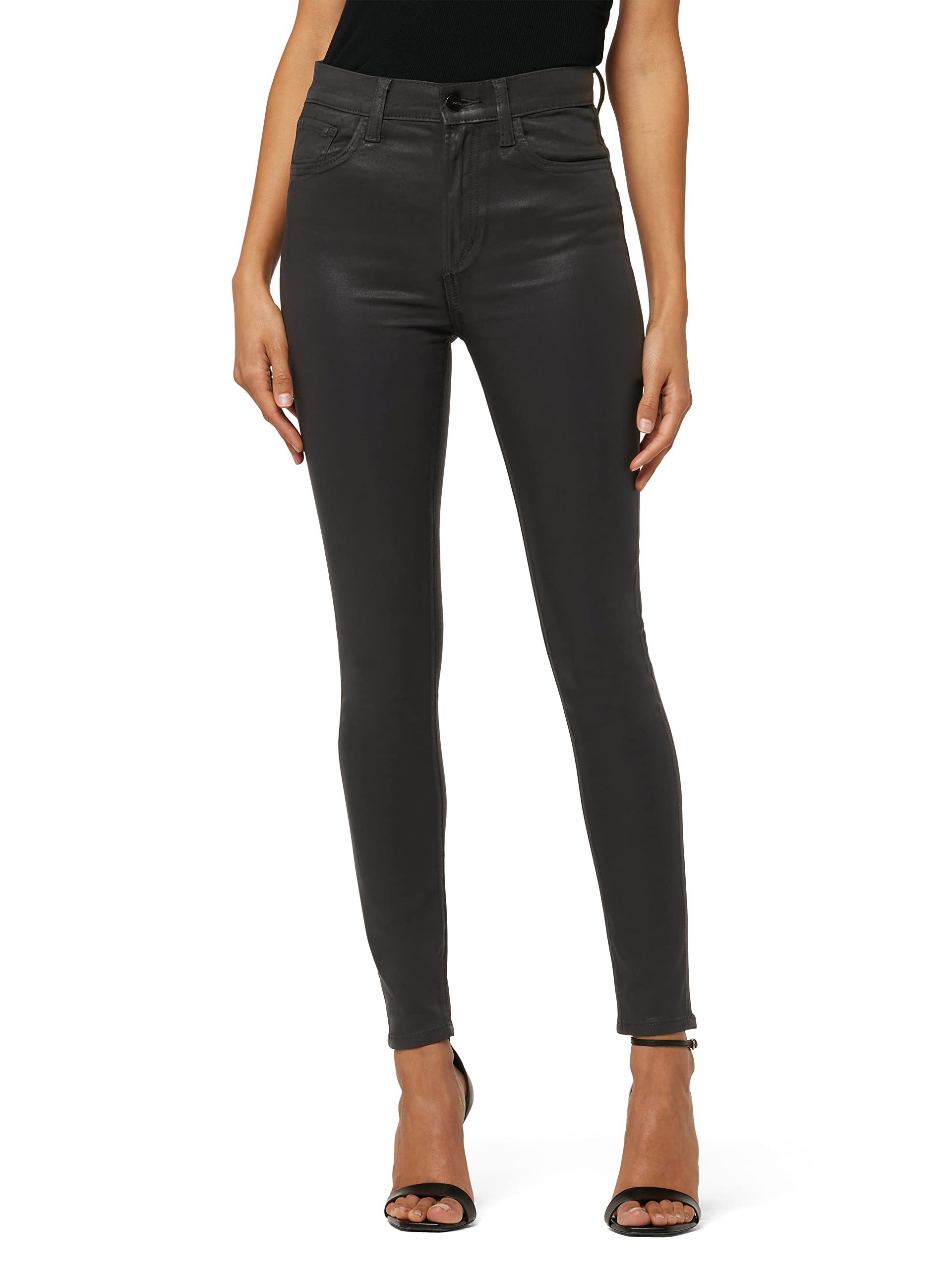 Joe's Jeans Women's The Charlie Ankle Coated, Black, 29