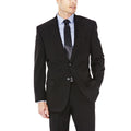 Haggar J.M Men's Big & Tall Sharkskin Premium Classic-Fit Stretch Suit Separate Black