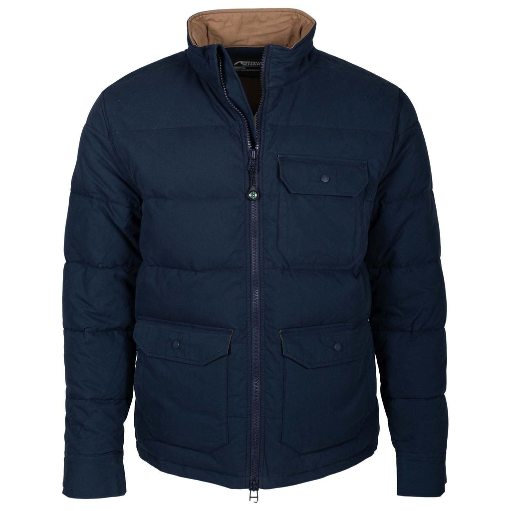 Mountain Khakis Mens Pine Peak Down Jacket Crater Navy Small