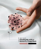 Polka Dot Flower Lapel Pin
