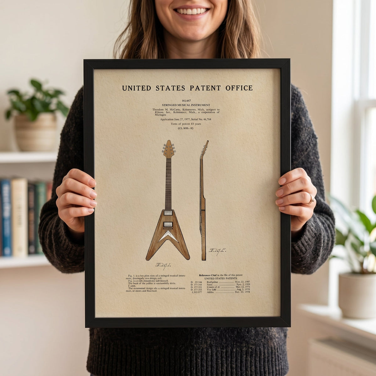 Brown V Electric Guitar (1958)