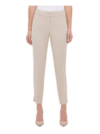 Calvin Klein Womens Beige Zippered Skinny Pants Size 10