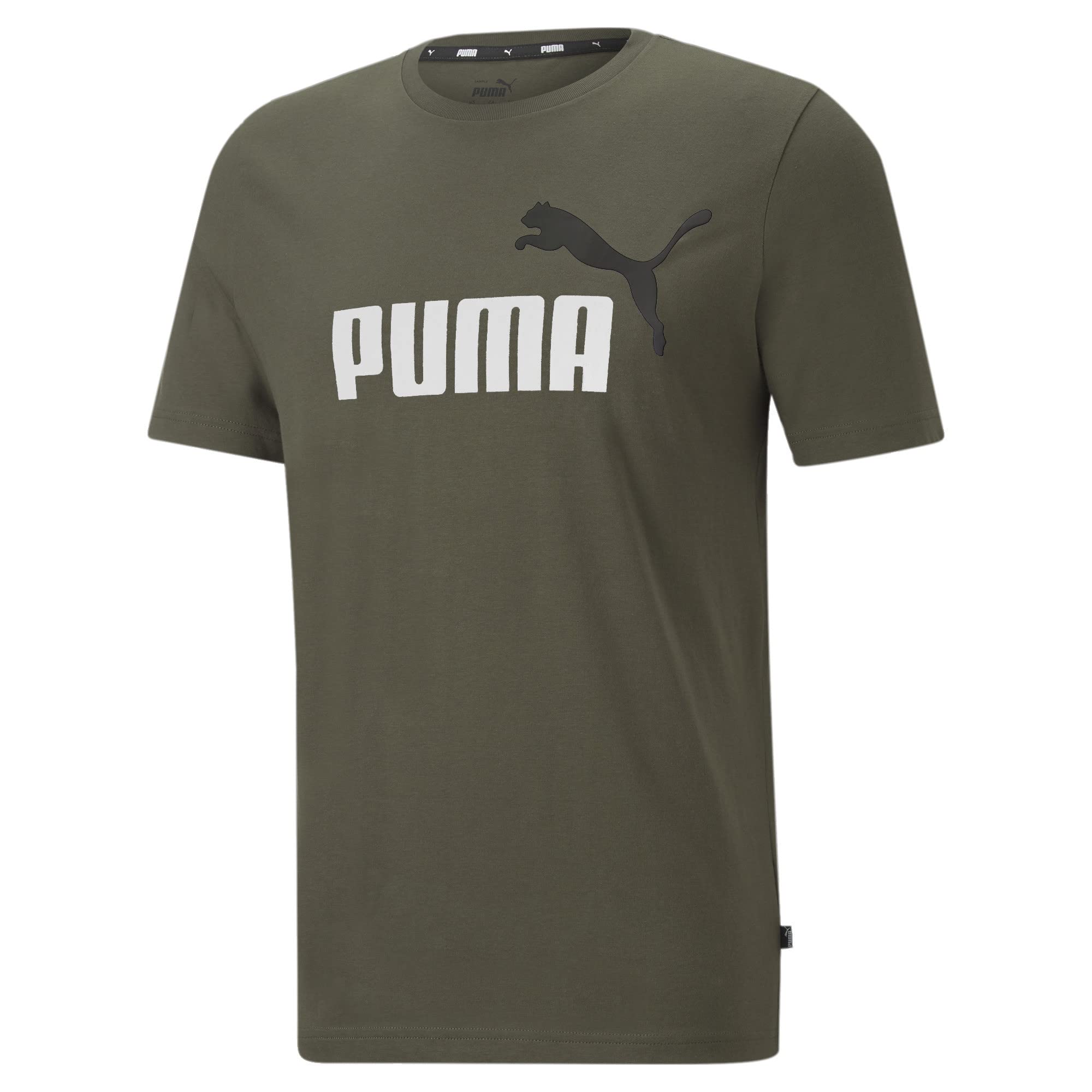 PUMA Mens Graphic Crewneck T-Shirt Green L