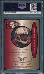 Jerry Rice HOF Signed 1999 Donruss Preferred Sig Card #3 49ers PSA/DNA 184790