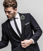 Polka Dot Flower Lapel Pin