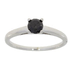 .50ct Black Diamond Eng Only Sterling Silver