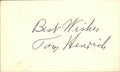 Tommy Henrich New York Yankees d.2009 Signed/Autographed 3x5 Index Card 162474