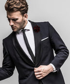 Polka Dot Flower Lapel Pin