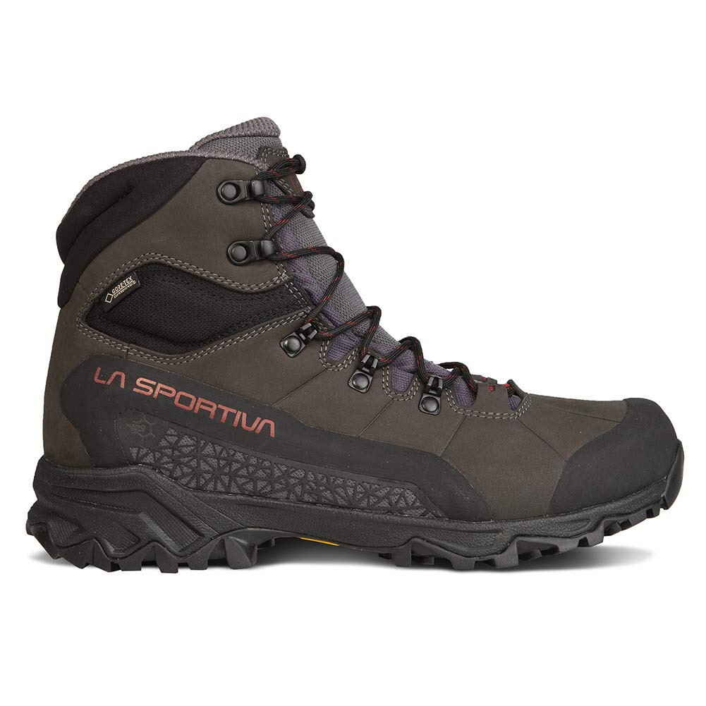La Sportiva Mens Nucleo High II GTX Waterproof Hiking Boots CarbonChili