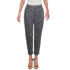 Tinseltown Womens Juniors Animal Print Mid-Rise Skinny Jeans Gray 5