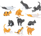 Itty Bitty Cats (Bag of 12) - Tiny Statue Prop Decor Figurines - Archie McPhee