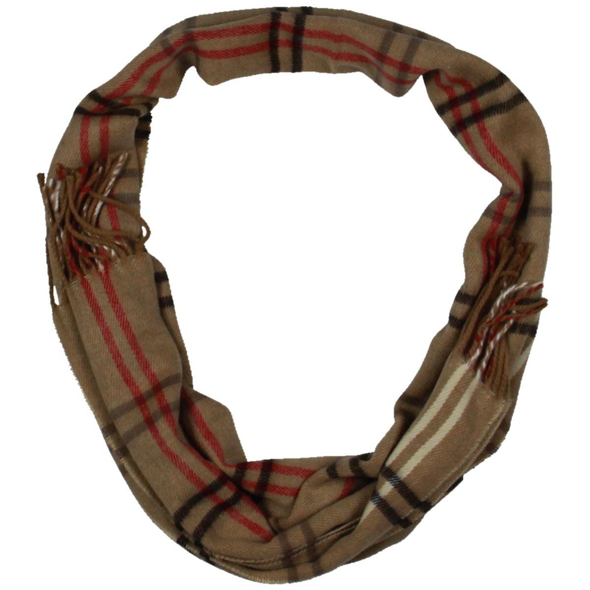 Steve Madden Womens Winter MidWeight Muffler Scarf Tan OS