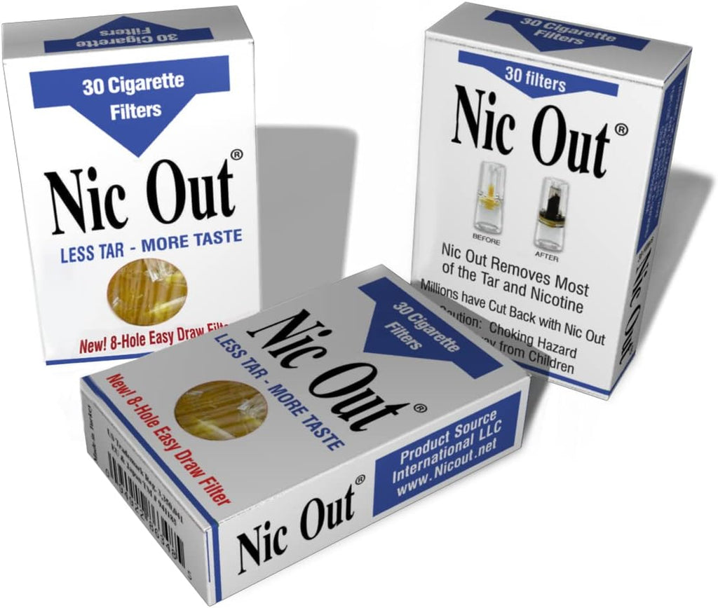 Nic-Out Cigarette Filters – 40 Packs (1,200 Total Filters) – Authentic Smoking Cessation Aid 🚭💨
