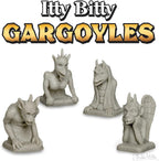 Itty Bitty Gargoyles - (box of 4) Miniature Decoration Figurines - Archie McPhee