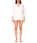 Sanctuary Island Gauze Tunic Brilliant White