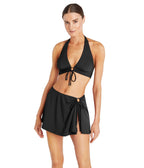 Robin Piccone Ava D-Cup Twist Top Black MD (36B-C)