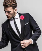 Polka Dot Flower Lapel Pin