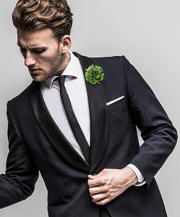 Polka Dot Flower Lapel Pin