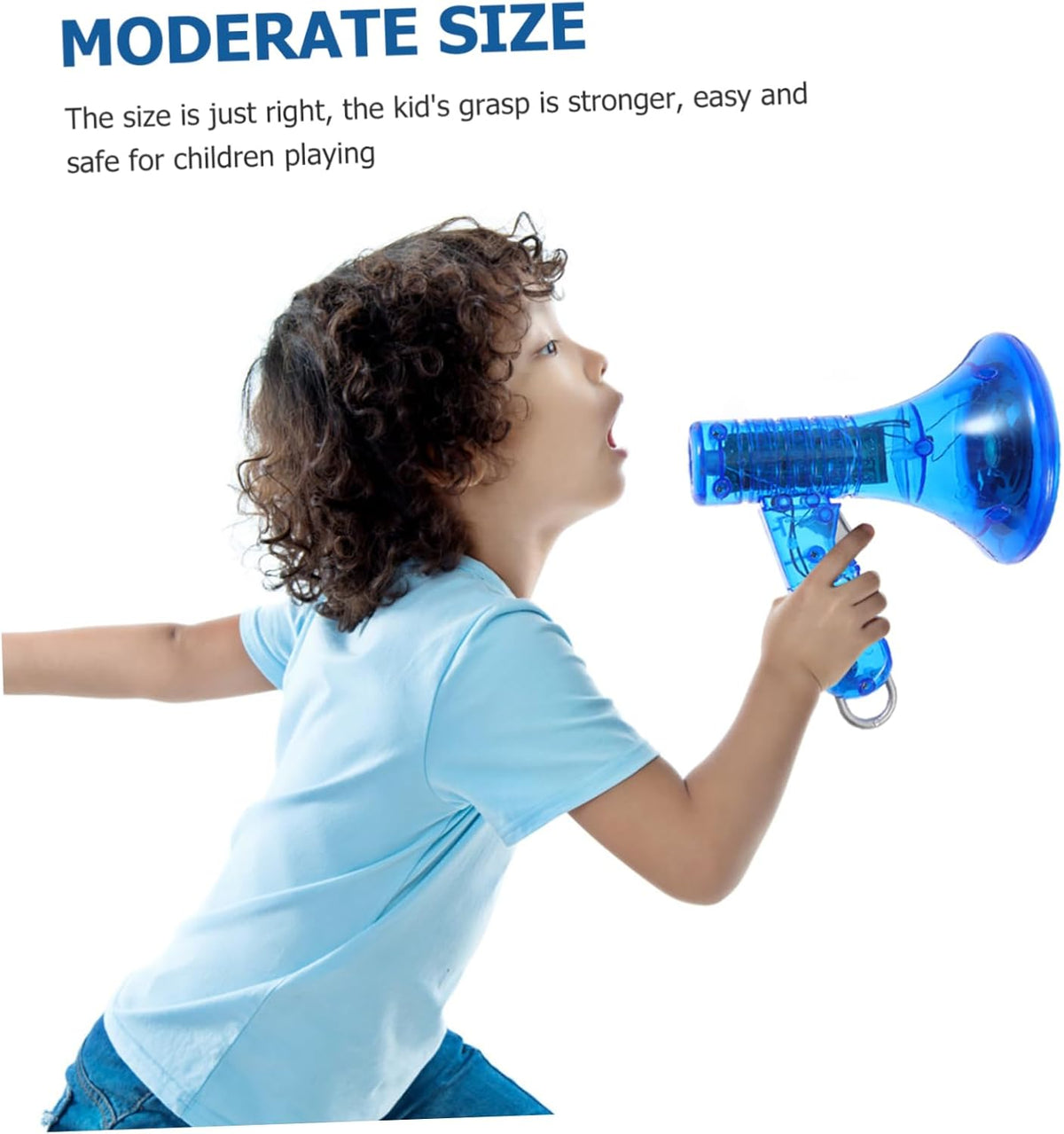 Voice Changer Megaphone Toy – 10 Funny Sound Effects Bullhorn Mic – Kids & Adult