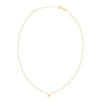 14K Yellow Gold Pisces Necklace