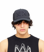 Cult's Mesh Back Trucker "XX" in Black