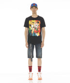 ROCKER MENS SHORT STRETCH w/ BELT IN TIDAL
