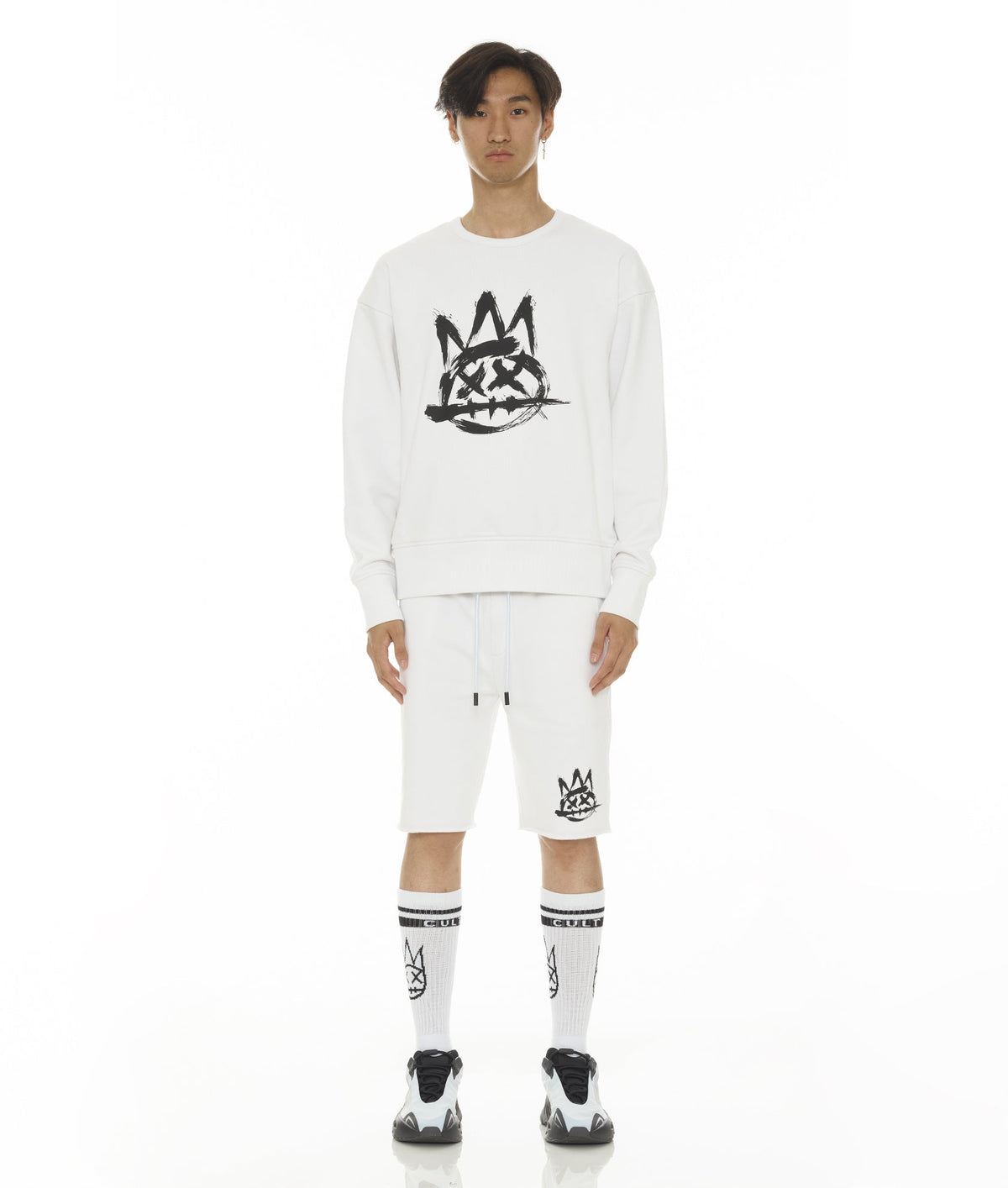 SWEATSHORT IN WHITE