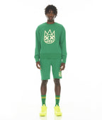 SWEATSHORT IN KELLY GREEN