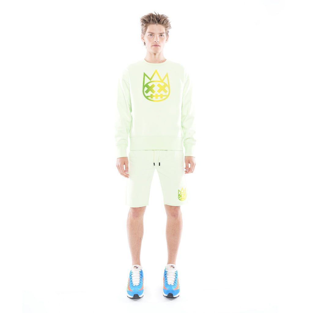 Crew Neck Fleece In Patina Green