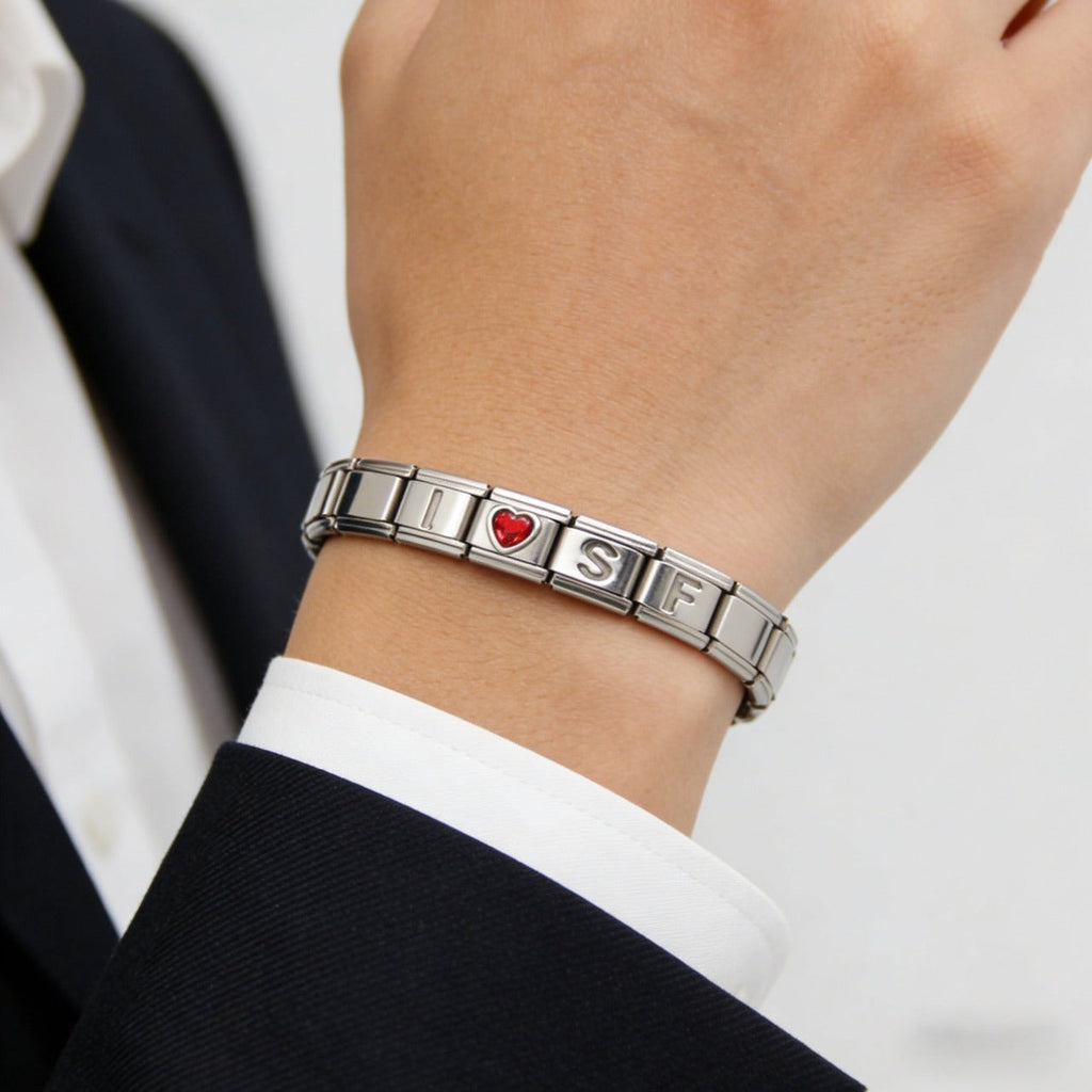 San Francisco 49ers Italian Charm Bracelet – Sports Fan Gift for Holiday, Birthday & Game Day