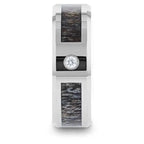 COLTON Tungsten Carbide Ring Ombre Deer Antler Inlay Polished Beveled Edges with Diamond - 8mm