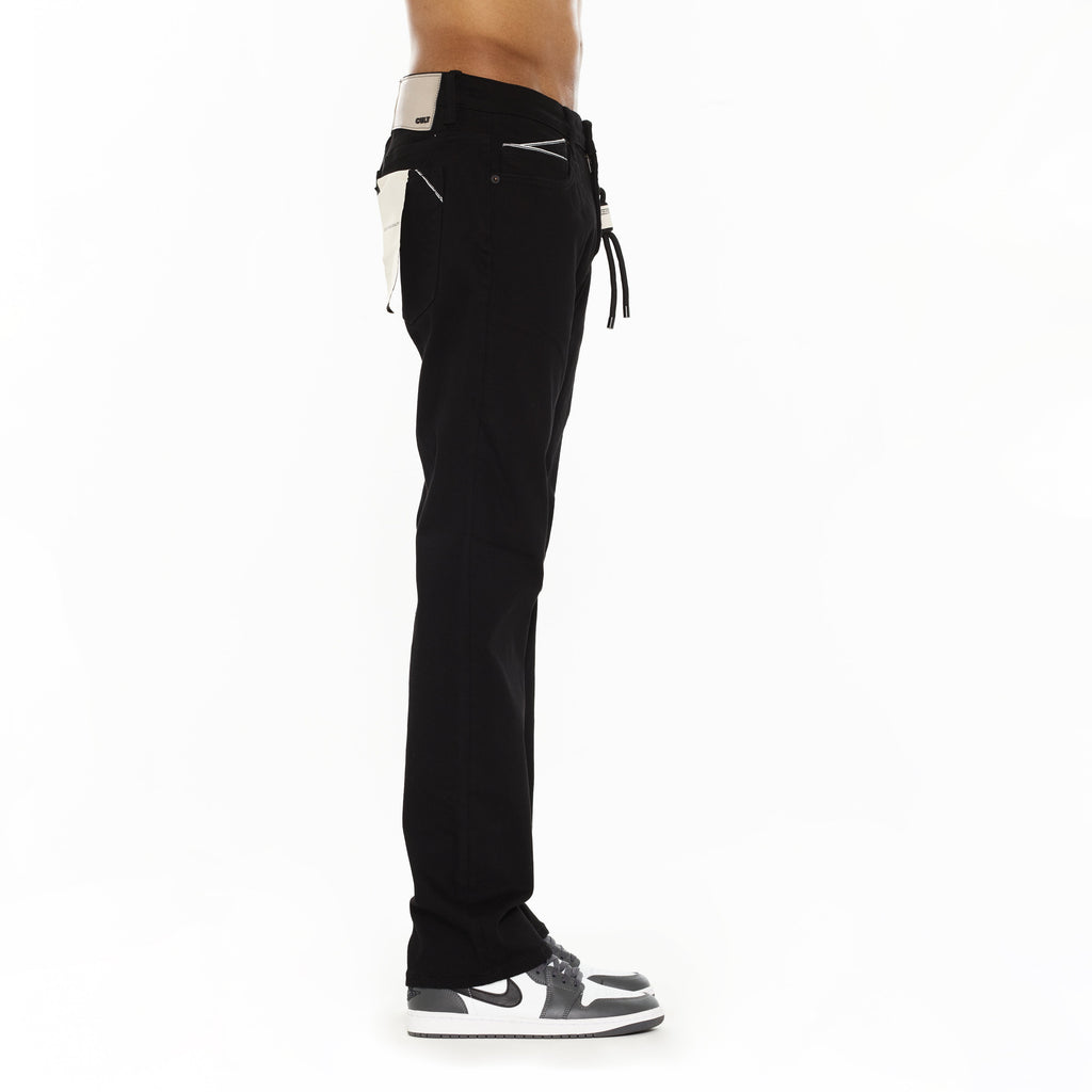 Cult's Rebel Straight Jeans in Solid Black