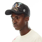 Cult's Hand Drawn Logo Trucker Hat in Black