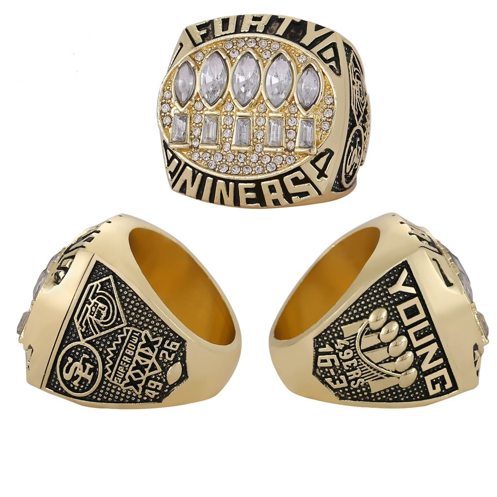 San Francisco 49ers Dynasty Era Ring & Trophy Set – Championship Replica Collector Display